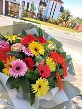 Букет цветов из:  Герберы #REPLACE_PRED# Подъячево